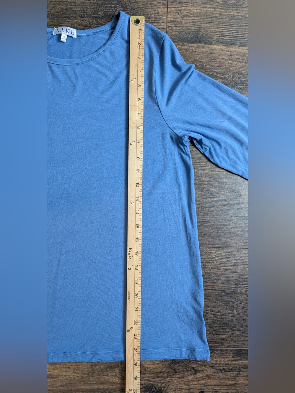 Lake Women’s DreamModal Long Sleeved Crewneck Pajama Top Size Medium in Seaport - Picture 10 of 11